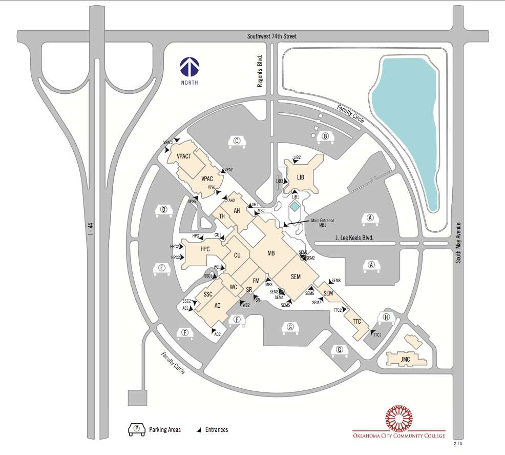 occc parking map 2014